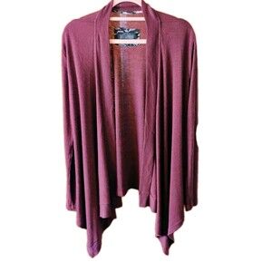 Sweet Wanderer Women's Maroon Long‎ Sleeve Cardigan, Size M